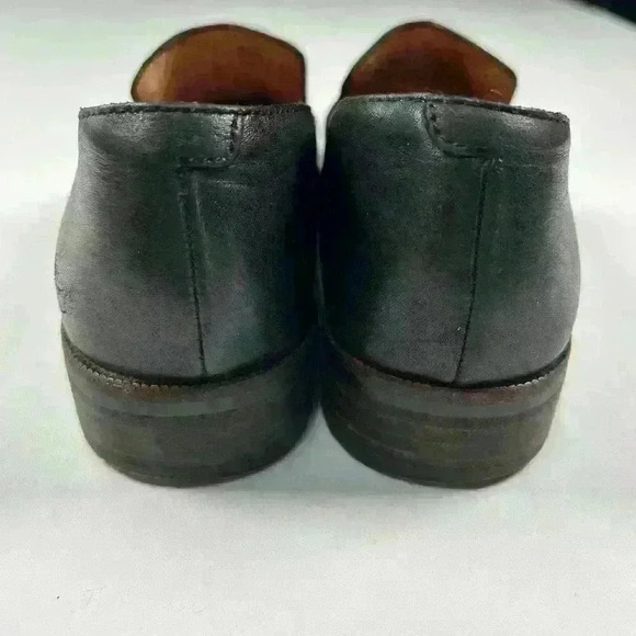 MADEWELL Black Leather Casual Low Block Heel Slip On Loafer Women Size 5.5 - 6 - Picture 4 of 8